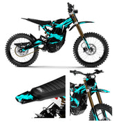 Surron Grunge Teal Graphic Kit